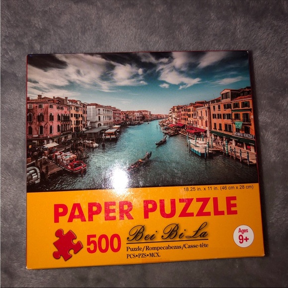 Bei Bi La 500 Piece Paper Puzzle/ Italy Venice Grand Canal water view - Picture 3 of 11